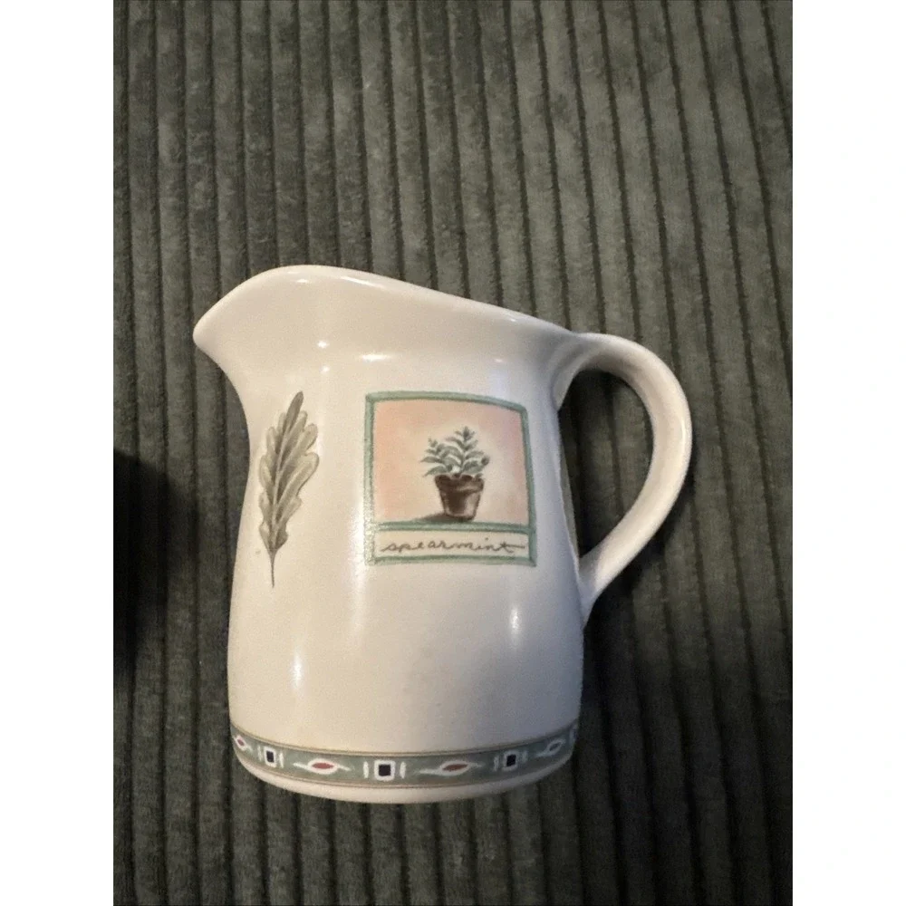 Pfaltzgraff Naturewood Creamer & Sugar Bowl w/ Lid Cottagecore Grannycore